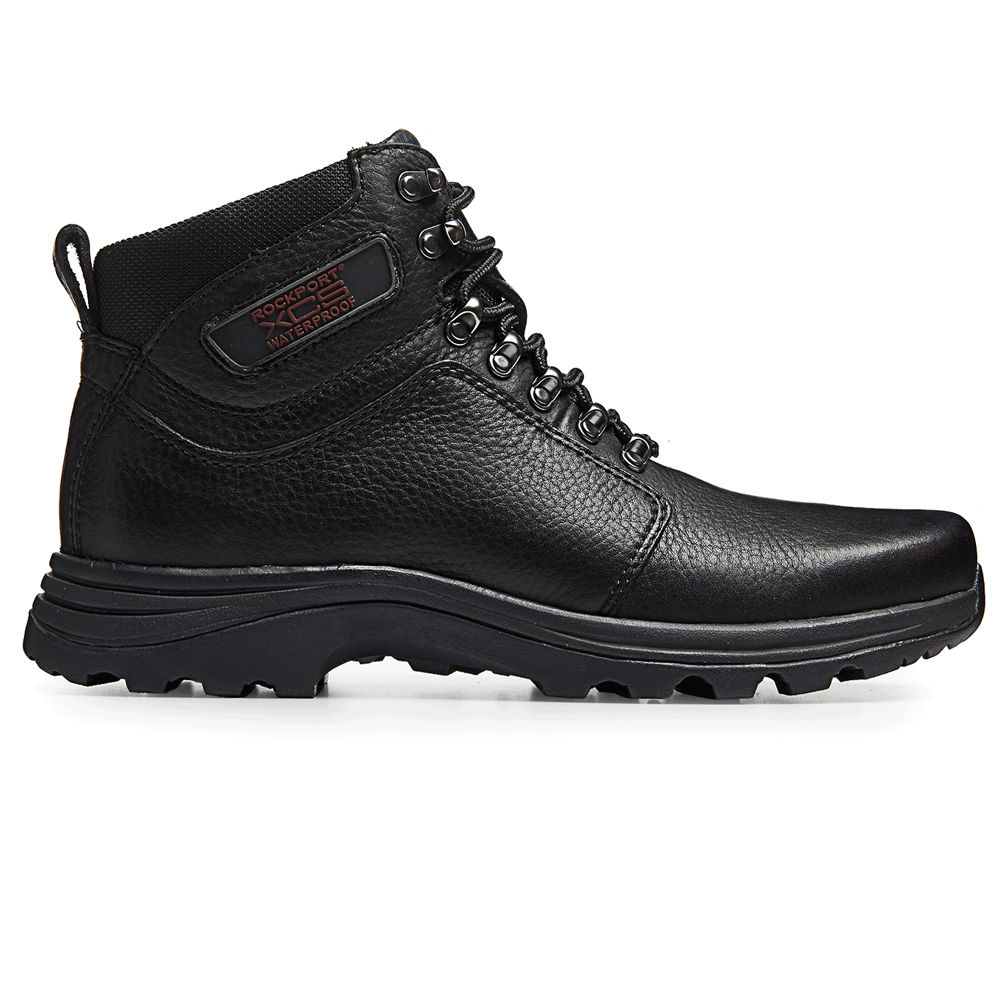 Rockport Singapore Mens Boots - Cold Springs Waterproof Elkhart Black - HU3687104